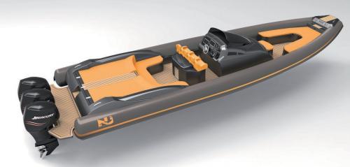 NUOVA JOLLY personnalisation - Bateau semi rigide de luxe avec moteur hors-bord